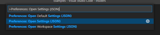 Preferences JSON