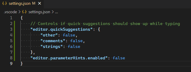 settings.json file